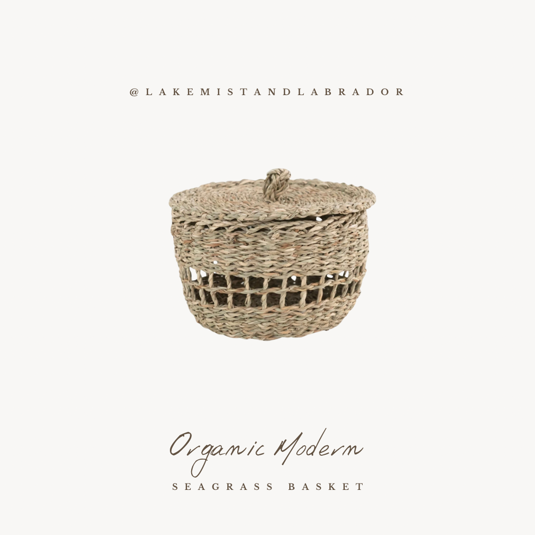 Seagrass Basket with Lid