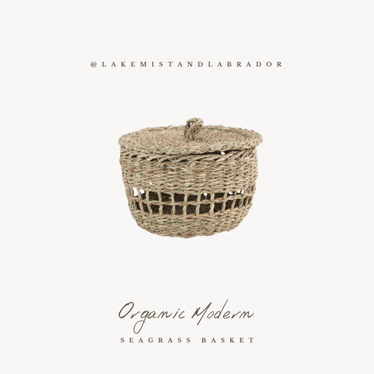 Seagrass Basket with Lid