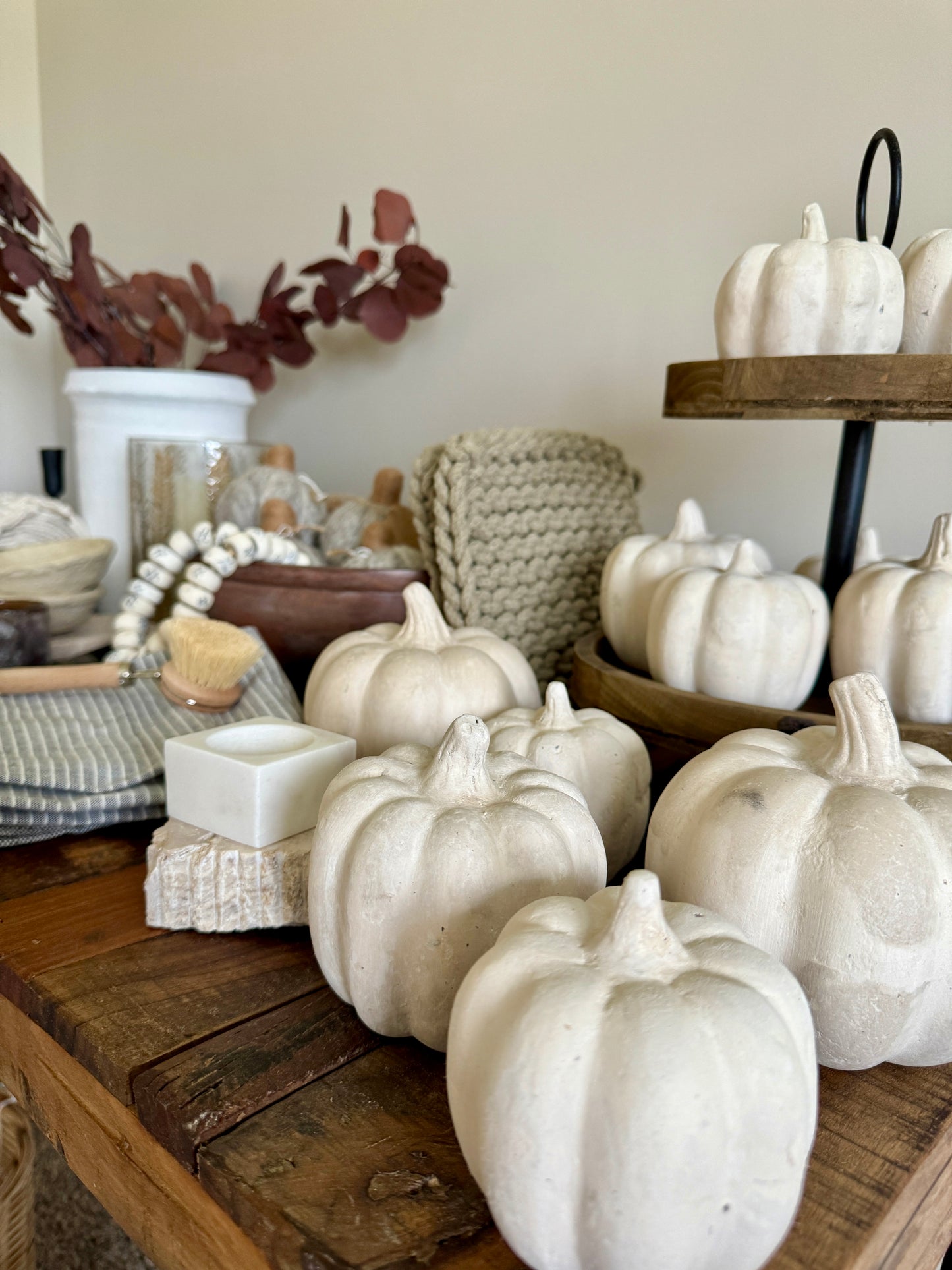 Paper Mache Pumpkins