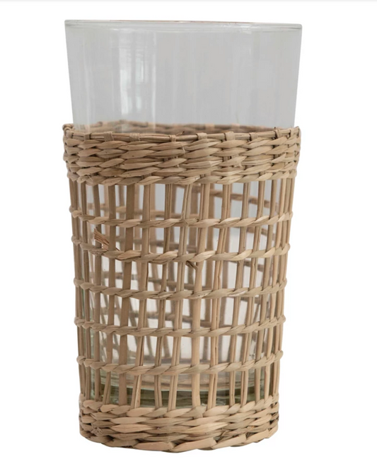 Woven Seagrass Glasses