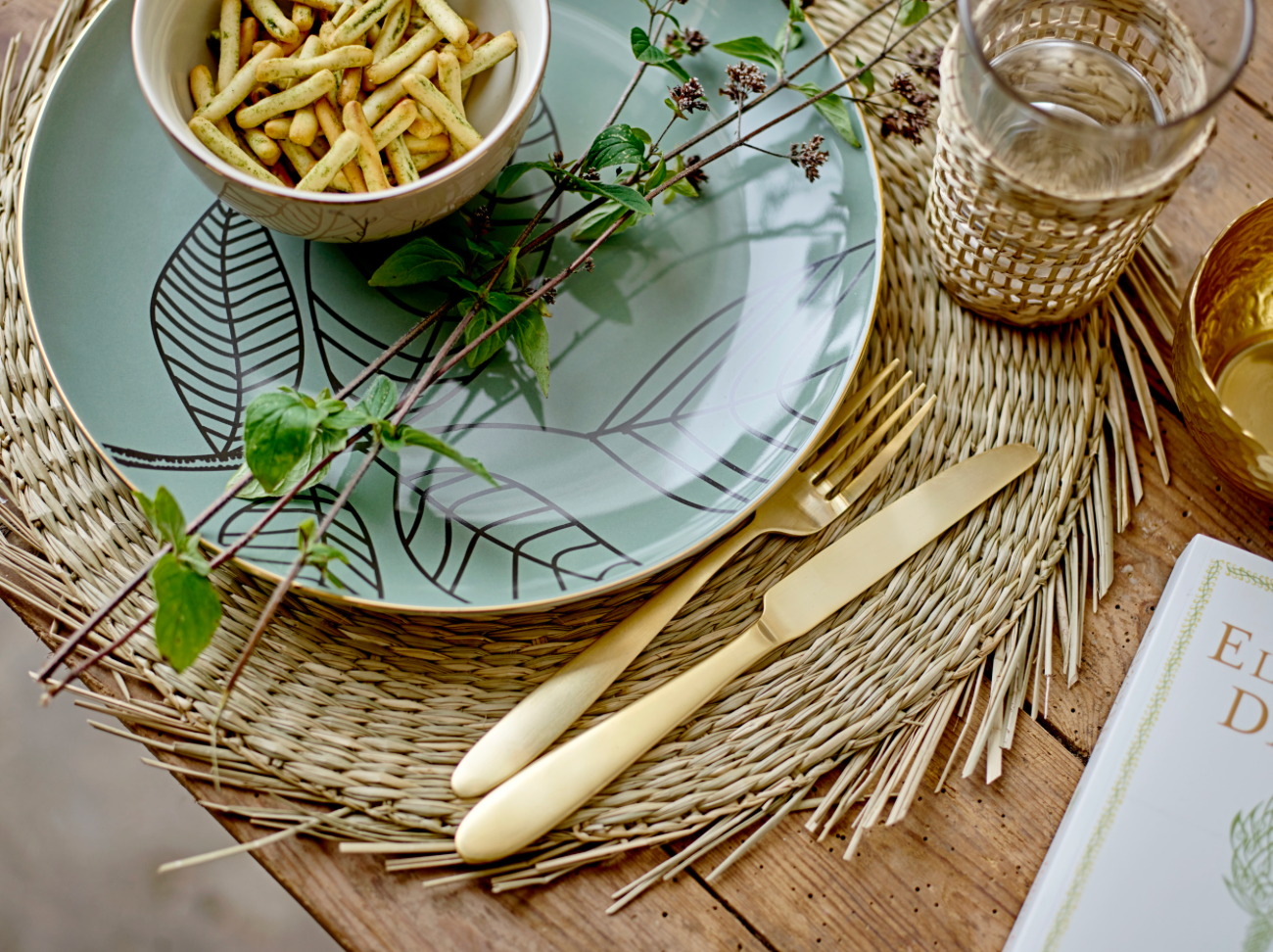 Woven Seagrass Glasses