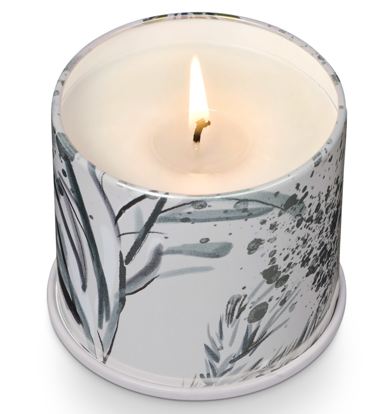 Winter White Tin Candle