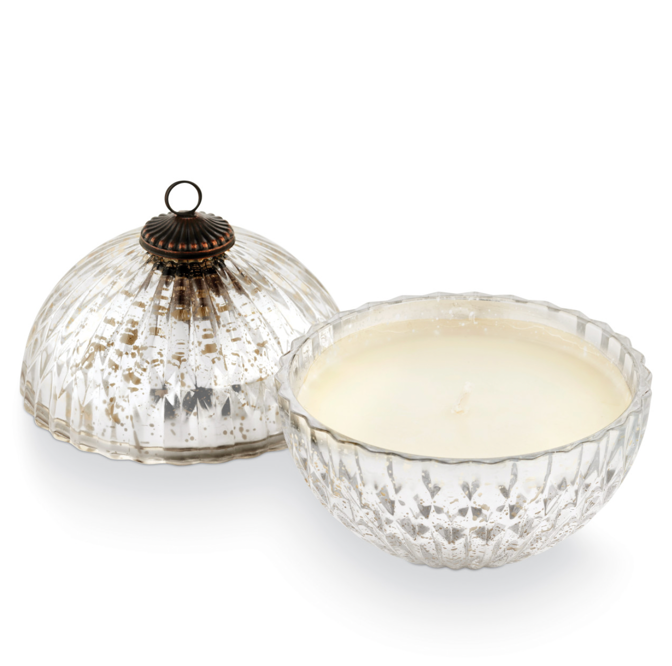 Silver Balsam & Cedar Mercury Ornament Candle