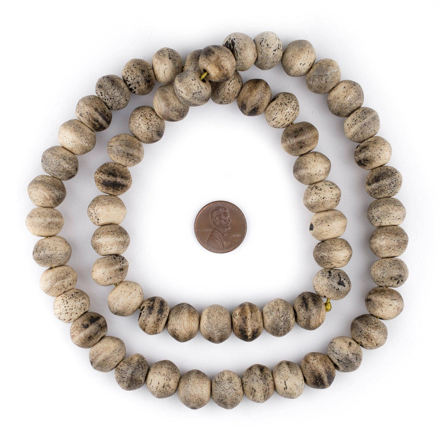 Grey Himalayan Bone Bead Strand