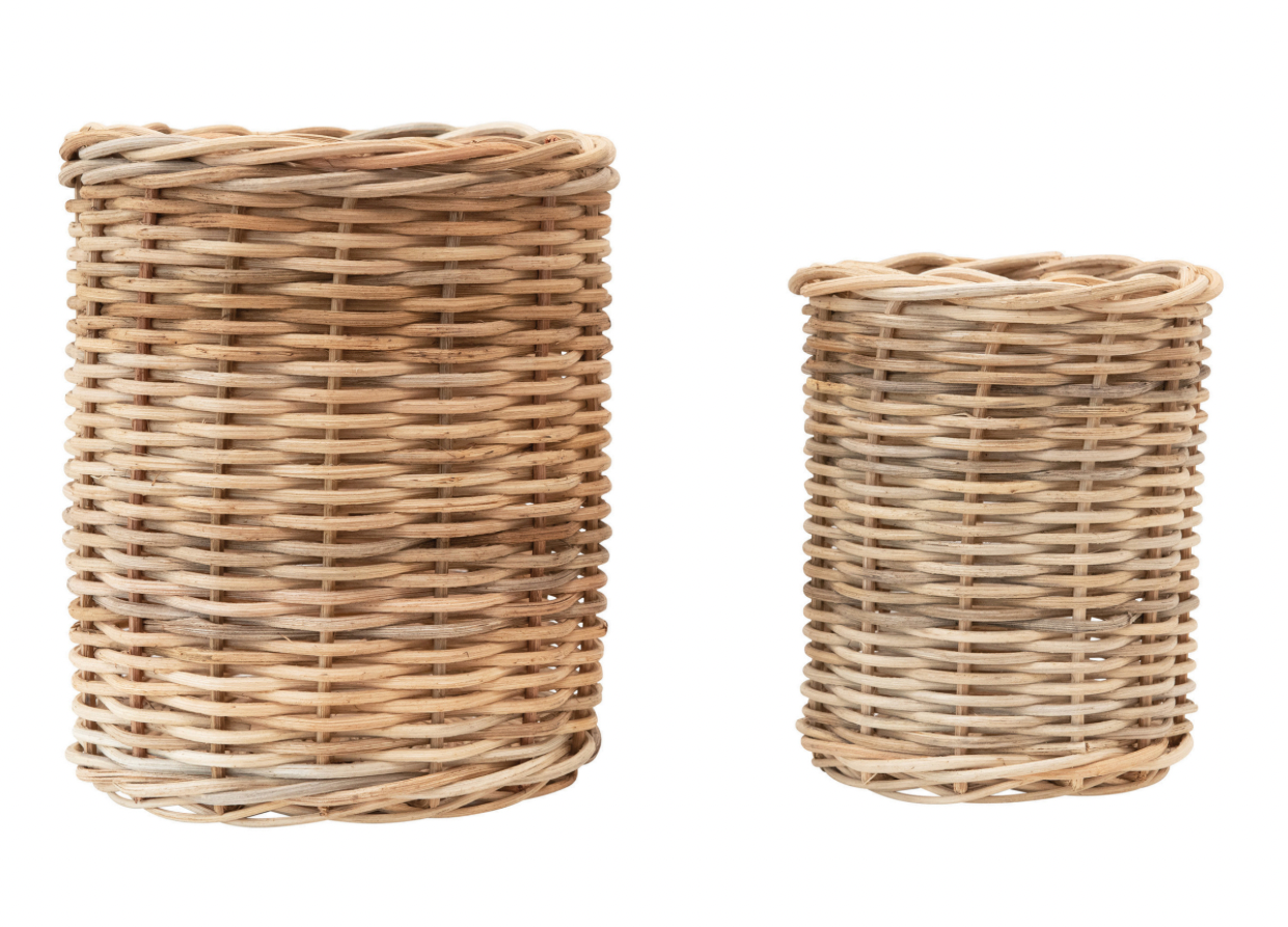 Hand-Woven Wicker Baskets